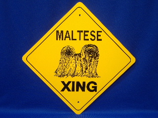 Maltese Crossing Sign