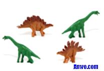 brachiosaurus stegosaurus toys mini good luck