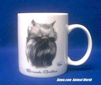 brussels griffon mug porcelain