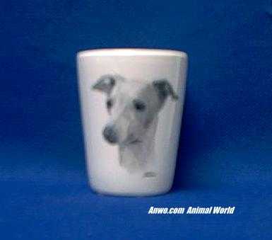 italian greyhound shot glass