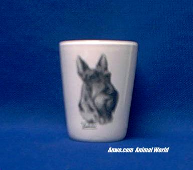 scottish terrier shot glass