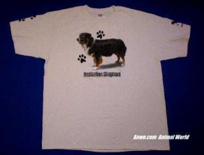 tri color australian shepherd t shirt