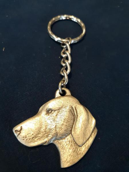 Vizsla Keychain Rawcliffe Pewter