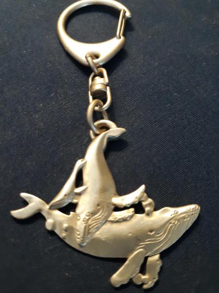 Humpback Whale Pewter Keychain Lindsay Claire