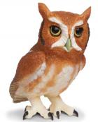 Eastern Screech Owl Toy Replica Miniature