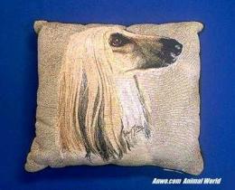 afghan dog pillow throw