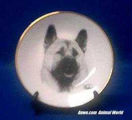 akita plate porcelain