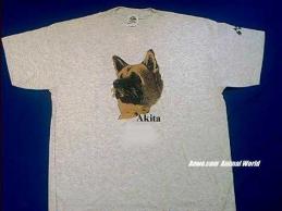 akita t shirt face