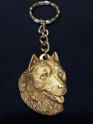 Alaskan Malamute Keychain Pewter Rawcliffe