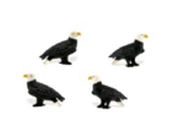 bald eagle mini toy good luck miniature