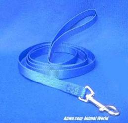 blue leash dog lead 6 foot x 5/8 wide