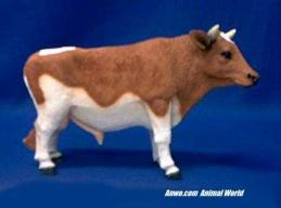 brown holstein cow figurine bull statue