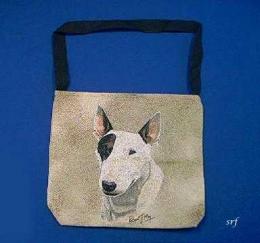 bull terrier totebag