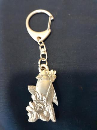 Cardinal Keychain Pewter