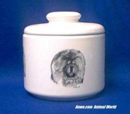 chow chow jar porcelain 