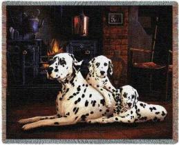 dalmatian blanket throw usa made 