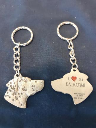 Dalmatian Keychain Pewter Rawcliffe