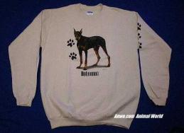 doberman pinscher sweatshirt usa