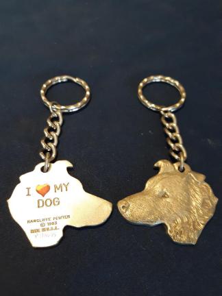 Dog Keychain Rawcliffe Pewter