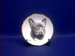 french bulldog plate