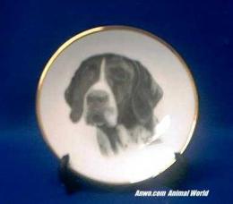 german shorthair pointer plate porcelain