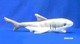 great white shark plush stuffed toy