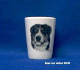 greater swiss mountain dog shot glass