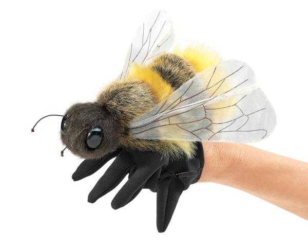 honey bee puppet plush, folkmanis puppet, 