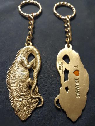 Iguana Keychain Rawcliffe Pewter