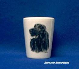 irish setter shot glass