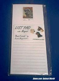 irish wolfhound notepad magnetic