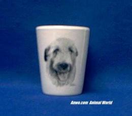 irish wolfhound shot glass