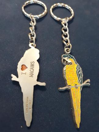 Macaw Keychain Rawcliffe Pewter