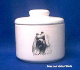 maltese jar porcelain candy