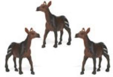 okapi toy mini good luck miniature