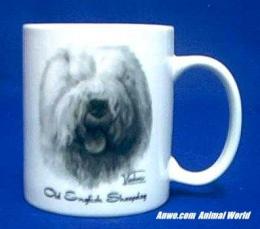 old english sheepdog mug porcelain