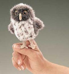 owl finger puppet spotted folkmanis