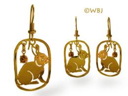 rabbit earrings