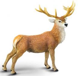 Red Deer Buck Toy Miniature Replica Anwo