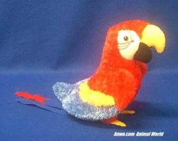 red parrot plush stuffed animal gabby