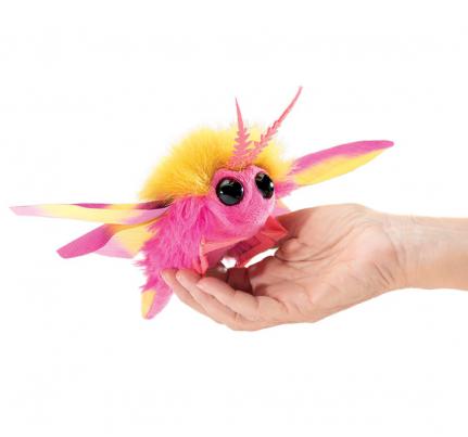 Rosy Maple Moth Finger Puppet