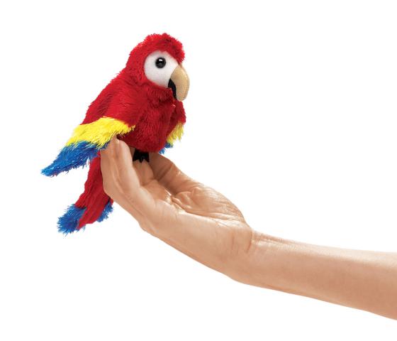 Scarlet Macaw Finger Puppet