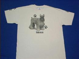 schnauzer light t shirt