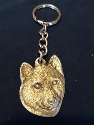 Shiba Inu Keychain Rawcliffe Pewter