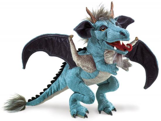 Sky Blue Dragon Puppet