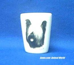 skye terrier shot glass