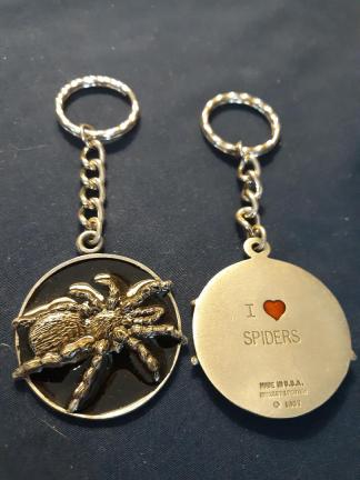 Spider Keychain Pewter Rawcliffe