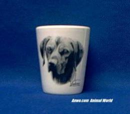 vizsla shot glass