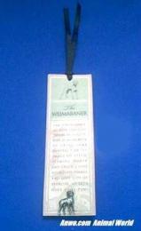 weimaraner bookmark pewter pin