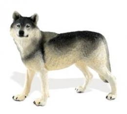 wolf toy figurine miniature safari wildlife wonders